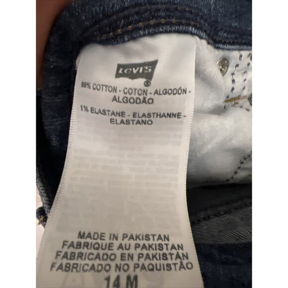 Levi's 515 Ladies Size 14M Bootcut Medium Wash Denim Stretch Mid Rise Jeans - Picture 11 of 13